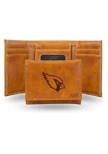 Arizona Cardinals Personalized Laser Engraved Mens Trifold Wallet
