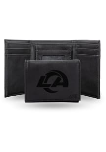 Los Angeles Rams Personalized Laser Engraved Mens Trifold Wallet