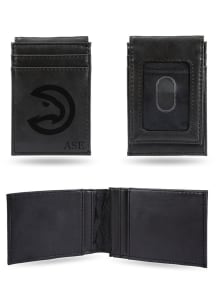 Atlanta Hawks Personalized Laser Engraved Front Pocket Mens Bifold Wallet