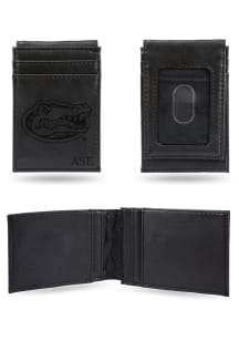 Florida Gators Logo Personalized Laser Engraved Front Pocket Mens Bifold Wallet