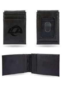 Los Angeles Rams Personalized Laser Engraved Front Pocket Mens Bifold Wallet