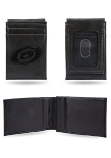 Carolina Hurricanes Personalized Laser Engraved Front Pocket Mens Bifold Wallet