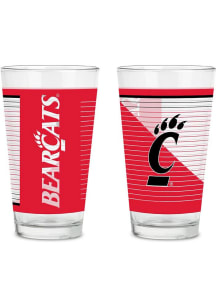 Red Cincinnati Bearcats 2 Pack Pint Glass Drink Set