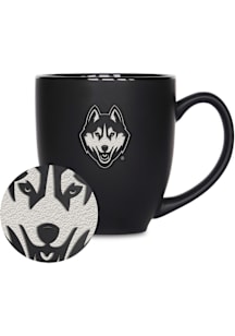 UConn Huskies 15oz Bistro Ceramic Mug - Black