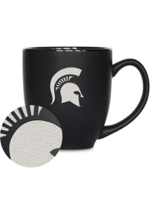 Black Michigan State Spartans 15oz Bistro Ceramic Mug