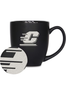 Central Michigan Chippewas 15oz Bistro Ceramic Mug - Black