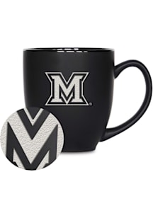 Miami RedHawks 15oz Bistro Ceramic Mug - Black