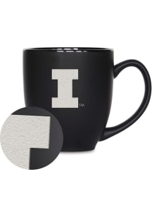 Black Illinois Fighting Illini 15oz Bistro Ceramic Mug