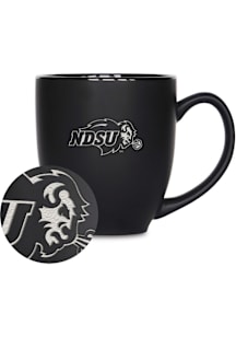 North Dakota State Bison 15oz Bistro Ceramic Mug - Black