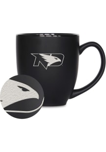 North Dakota Fighting Hawks 15oz Bistro Ceramic Mug - Black