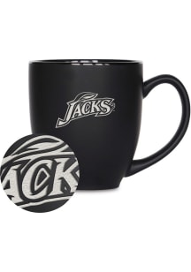 South Dakota Coyotes 15oz Bistro Ceramic Mug - Black