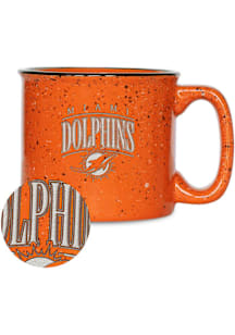 Miami Dolphins Tribute 12oz Campfire Ceramic Mug - Orange