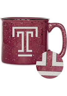 Temple Owls 12oz Campfire Ceramic Mug - Maroon