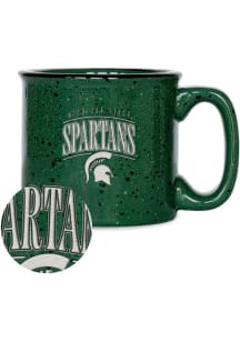 Green Michigan State Spartans Tribute 12oz Campfire Ceramic Mug