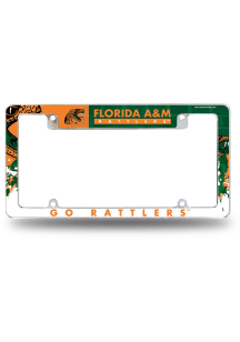 Florida A&amp;M Rattlers All Over Chrome License Frame