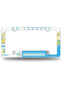Southern University Jaguars All Over Chrome License Frame
