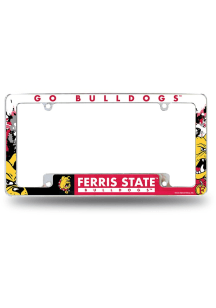 Ferris State Bulldogs All Over Chrome License Frame