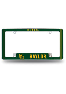 Baylor Bears All Over Chrome License Plate Frame - Silver