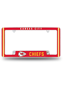 Kansas City Chiefs All Over Chrome License Frame