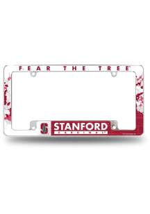 Stanford Cardinal All Over Chrome License Frame