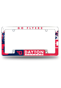 Dayton Flyers All Over Chrome License Frame