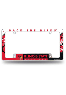Illinois State Redbirds All Over Chrome License Frame