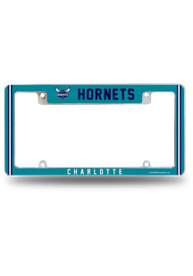 Charlotte Hornets All Over Chrome License Frame