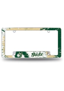 Milwaukee Bucks All Over Chrome Tie Dye License Frame
