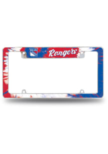 New York Rangers All Over Chrome Tie Dye License Frame