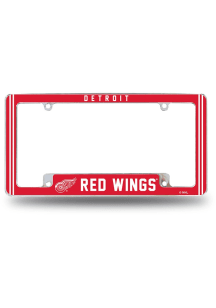 Detroit Red Wings All Over Chrome License Frame