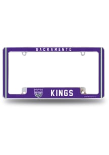 Sacramento Kings All Over Chrome License Frame