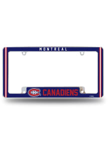 Montreal Canadiens All Over Chrome License Frame