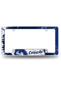 Vancouver Canucks All Over Chrome Tie Dye License Frame
