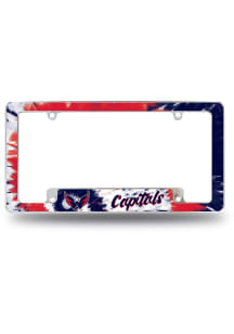 Washington Capitals All Over Chrome Tie Dye License Frame