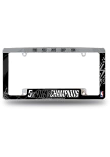San Antonio Spurs 5X NBA Champs All Over Chrome License Frame