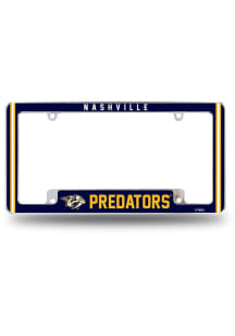 Nashville Predators All Over Chrome License Frame