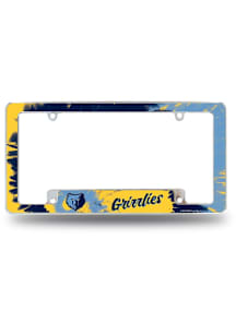 Memphis Grizzlies All Over Chrome Tie Dye License Frame