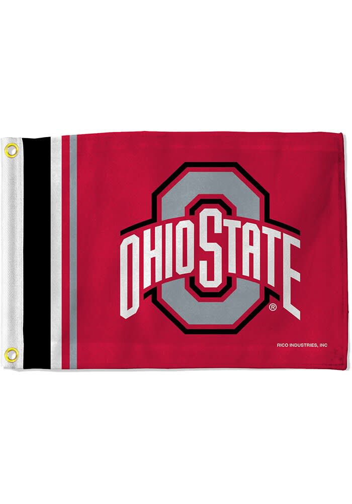 Ohio State Buckeyes Utility Flag White Silk Screen Grommet Flag