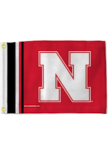 White Nebraska Cornhuskers Utility Flag Silk Screen Grommet Flag