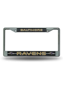 Baltimore Ravens Glitter Chrome License Frame