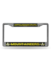 Appalachian State Mountaineers Glitter Chrome License Plate Frame - Silver