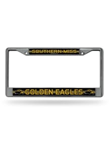 Southern Mississippi Golden Eagles Glitter Chrome License Frame