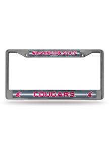 Washington State Cougars Glitter Chrome License Frame