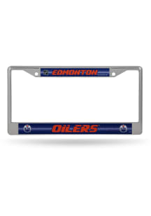 Edmonton Oilers Glitter Chrome License Frame