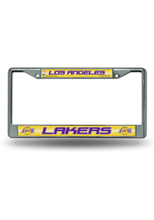 Los Angeles Lakers Glitter Chrome License Frame
