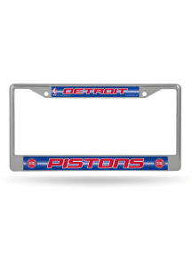 Detroit Pistons Glitter Chrome License Frame