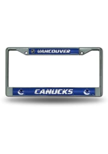 Vancouver Canucks Glitter Chrome License Frame