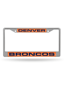 Denver Broncos Chrome License Frame