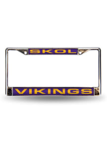 Minnesota Vikings Chrome License Frame