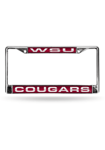 Washington State Cougars Chrome License Frame